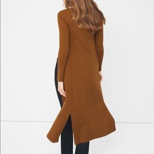 Ribbed Sweater Duster